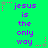 Green background with purple text reading "jesus is the only way" and pink star decorations in a