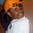A person wearing an orange cap and white shirt appears in three with text overlays changing from 'SHE' to 'BAD' to 'RIGHT!!' against a blurred background
