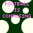 Pixelated image with dark green background and white circular shapes, displaying pink text reading "FOOTBALL IS CONFUSING" in three lines.