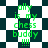 Green text on a checkered background with repeated patterns of 'olly is my chess buddy !!!!' in pixelated font.