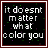 25 pixelated text on black backgrounds with red and white lettering, displaying phrases about color and blood