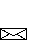 Pixelated blue envelope animation showing sequential states of an envelope opening and a blue document emerging from it.