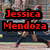 A softball player in a red uniform swings a bat on a field with spectators, text overlays read "Jessica Mendoza" and "#2" above "GO USA Softball!".
