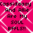 A static image with a bright pink background featuring a white diamond-patterned overlay, displaying repeated text in black pixelated font.