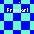 Pixelated blue and cyan checkered background with "Hi Freaks!" text in white pixel font across four distinct sections.