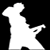 White silhouettes of five musicians against black background, including guitarist with raised arm, bent-over figure, standing guitarist, seated guitarist, and drummer at kit with text "NOISE+RATCHET".