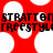 Red background with white circular shapes and black text reading "STRATTON" above "FREESTYLE" in pixelated font.
