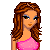 Pixel art contact sheet showing a female character in pink attire with multiple text variations on a bright pink background, including repeated 'Valentine' and question marks.