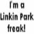 A static contact sheet of two frames showing a Linkin Park-themed buddy icon with text and logo elements on a transparent background.