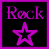 Static pixel art icon featuring purple text and star on black background with purple border.