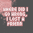 Pixelated text reads 'WHERE DID I GO WRONG, I LOST A FRIEND' in light pink on dark gray background with faint pink floral pattern.