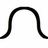 A single black curved line on a white background, forming a smooth arc with consistent thickness and no additional visual elements.