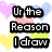Pixelated text reads "Ur the Reason I draw those stupid hearts all over my notebook" with colorful heart shapes and small floating elements.