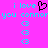 Pixelated cyan text and symbols on bright pink background with black heart symbol replacing 'o' in 'love'.