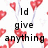 A 4-frame animated contact sheet showing a repeating pattern of red heart-shaped lollipops with white stick stems on a transparent background, overlaid with black pixelated text forming romantic phrases.