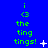 Green text and symbols on a blue background with animated white sparkles appearing in different positions across frames.