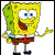 Animated contact sheet showing four Spongebob Squarepants frames with text and a rainbow effect, arranged in 3x2 grid layout on white background.