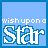 blue square with white text 'wish upon a Star' and varying star counts above the text, showing animation changes in star count per