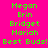 A static image displays a of names and text on alternating bright pink and orange backgrounds with green pixelated font