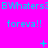 Cyan text and symbols on bright pink background with repeated phrases and changing punctuation marks.