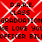 Red background with white crisscross lines and repeated black text reading D.A.R.E. CLASS GRADUATION WE LOVE YOU OFFICER BIL