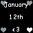 Pixelated text and heart symbols arranged in a pattern with alternating light and dark heart colors on a black background