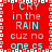 Red background with cyan text repeating 'i CRY in the RAIN cuz no one cs' surrounded by white and pink pixelated border elements.