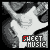 25 small square images showing a guitar-shaped icon with 'SHEET MUSIC' text, some in grayscale and others in colored variants