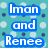 Pixelated icon divided into four quadrants with text and patterns: top-left blue text on teal, top-right green text on green, bottom-left pink text on pink, bottom-right gray.