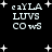 Black background with white pixelated text and star shapes, displaying repeated phrases in a