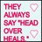 Pixelated text in pink and green on light and dark backgrounds with two heart symbols.