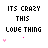 Animated contact sheet of a 5x5 grid showing sequential frames of an icon with repeating text and evolving pink heart symbols on white background.