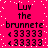 Pixelated text and symbols on a bright pink background with white speckles, arranged in a pattern with repeated elements