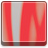 A static square icon with vertical red and light gray stripes, bordered by a dark red frame on all sides.