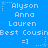 Blue background with repeated white text and star motifs arranged in a pattern