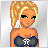 Pixel art contact sheet showing a female character in various poses with text phrases "sexy and hott" and "every thing your not" on silver backgrounds.