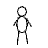 A stick figure animation showing a sequence of red marks appearing on the torso, starting as single dots and evolving into multiple crosses and lines.