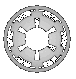 Circular and oval-shaped icon with central hole, displayed in multiple views showing front, side, and back perspectives across four