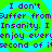 Static image with repeating text over a spiral background, featuring green and cyan colors.