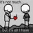 Two pixelated stick figures stand on a dark ground, one offering a red heart-shaped object to the other against a light gray background.