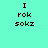 Four identical pixelated text arrangements on cyan background with pink rectangular overlays shifting position across frames.