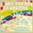 identical pixelated icons featuring the text 'EASY YOU'RE SO AMAZING' over a beach scene with blue water, yellow sand, and red accents