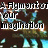 Pixelated animation of a figure in blue and green attire with arms raised, set against dark background with text reading "A Playwright on your Imagination".