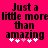 Pixelated text on bright pink background with white and light pink plus signs beneath the word 'amazing' in two side-by-side frames.
