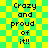 Pixelated text on a green and yellow checkered background, repeated in two vertical with identical content