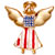 Static pixelated icon of a winged figure with American flag-themed clothing and red boots, standing against white background.
