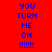 Red background with blue pixelated text reading 'YOU TURN ME ON !!!!!' repeated twice in vertical
