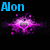 Animated icon shows purple heart-shaped particle burst with text labels 'Alon' and 'Momo', plus a red heart pierced by an arrow.