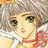 A 48x48 pixel buddy icon featuring a stylized anime character with light brown hair and green eyes on the left, paired with text reading "Anime IM" above "COM" on a black background to the right.