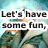 A four- of pixelated text overlays on a blurred background showing a person with light hair and green clothing